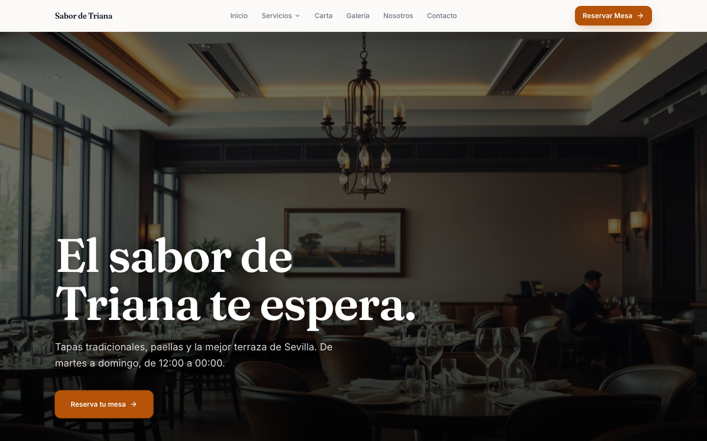 Sabor de Triana — built with webceke